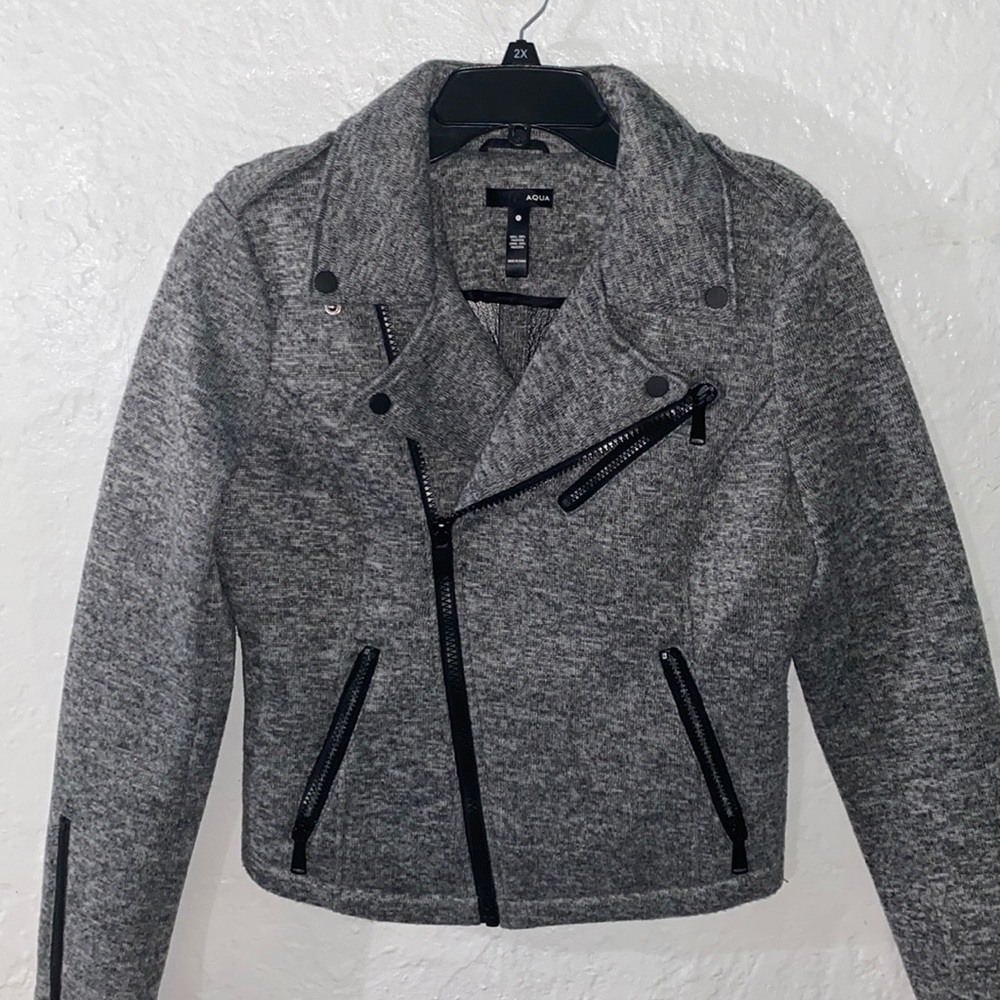 Bloomingdale’s aqua jacket